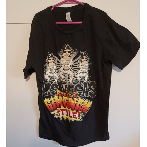 Unbranded Other - Las Vegas Rocks It Gangnam Style Elvis Black T Shirt Small